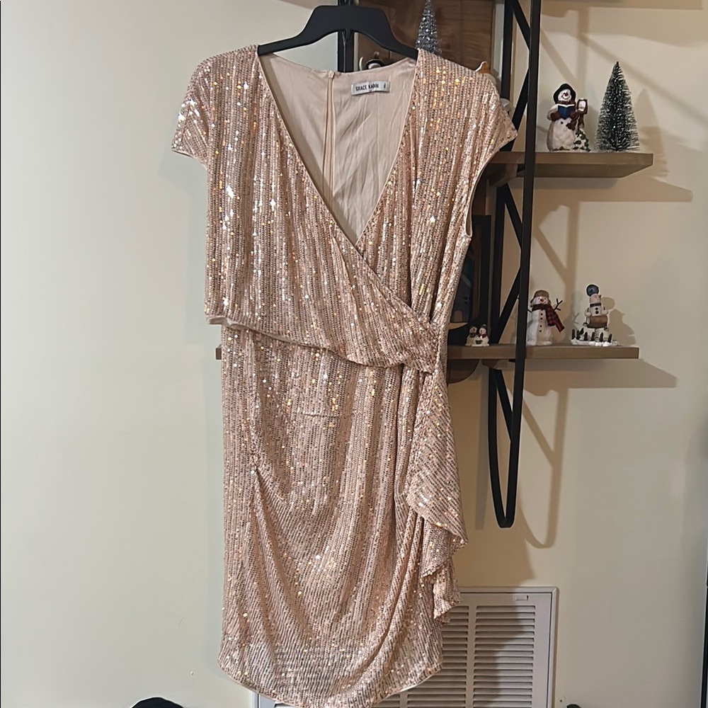 🔥Sequin Dress in Gold